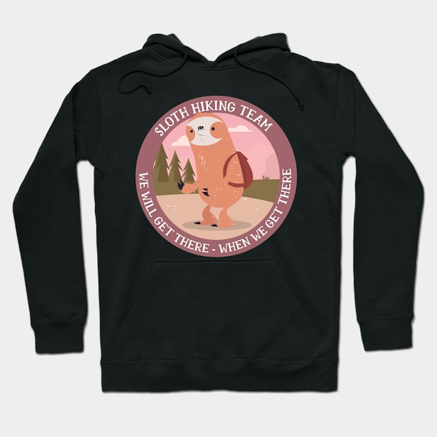 Sloth Hiking Team Hoodie by EarlAdrian